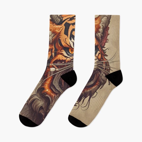 Item preview,  Horned Tiger designed and sold by MatrixTattoo.
