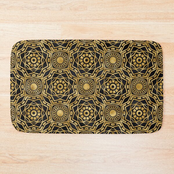Item preview, Golden-Hues And Black Elegantly Ornate Art Deco Pattern designed and sold by DEC02.