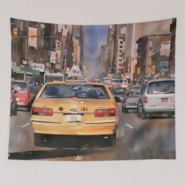 Item preview, Taxi Tailgating designed and sold by RCWatercolours.