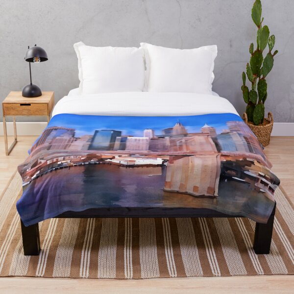 Item preview, Puentes, edificios y cielos azules designed and sold by RCWatercolours.