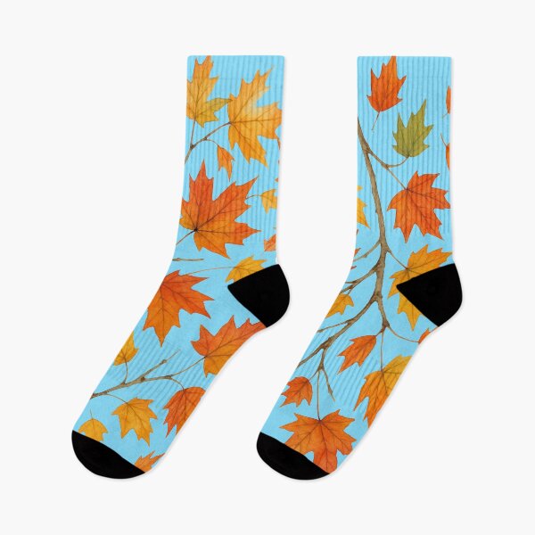 Item preview, Fall Leaves Against Sky Blue designed and sold by BeJolley.
