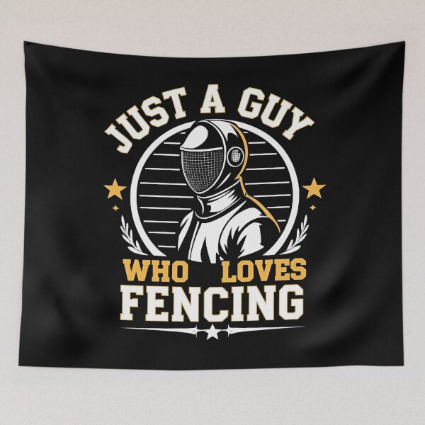 Item preview, Just A Guy Who Loves Fencing designed and sold by I-wanna-T-shirt.