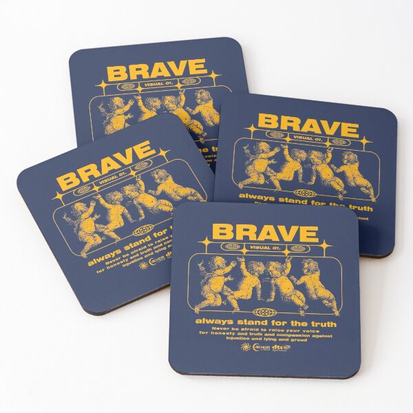 Item preview, Brave Always Stand For The Truth – Retro Cherub Poster designed and sold by Adronia.