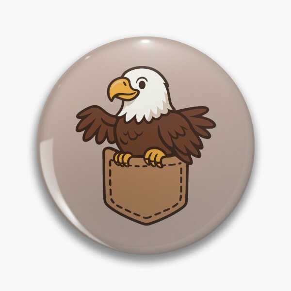 Item preview, Pocket Eagly Cute Funny Eagle designed and sold by pick-o-print.