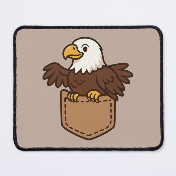 Item preview, Pocket Eagly Cute Funny Eagle designed and sold by pick-o-print.