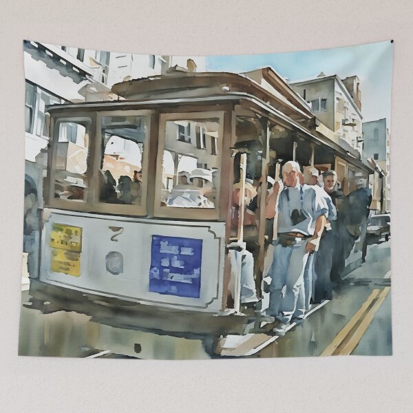 Item preview, Tourist Trap Tramcar designed and sold by RCWatercolours.