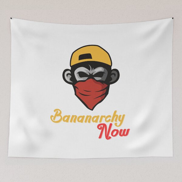 Item preview, Bananarchy now – funny monkey design designed and sold by CleanDecor.