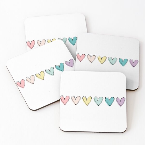 Item preview, Colorful Hearts designed and sold by Mochi Doodle.