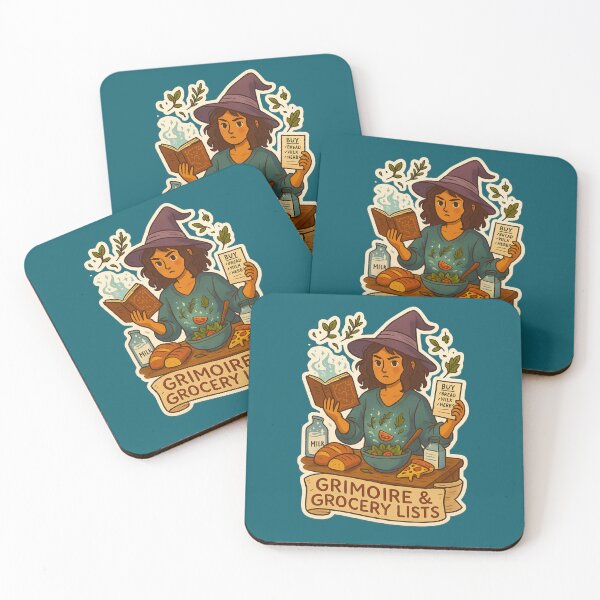 Item preview, Grimoire & Grocery Lists – Witchy Pun Illustration designed and sold by WitchPrint.
