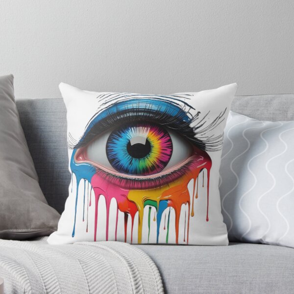 Item preview, Colorful Rainbow Eye T-Shirt – Abstract Artistic Design with Paint Drips designed and sold by startwell.