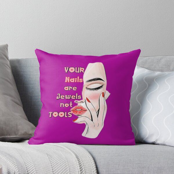 Item preview, Funny your nails are jewels not tools pedicure manicure girly long cute nail art polish care designed and sold by veru-art.