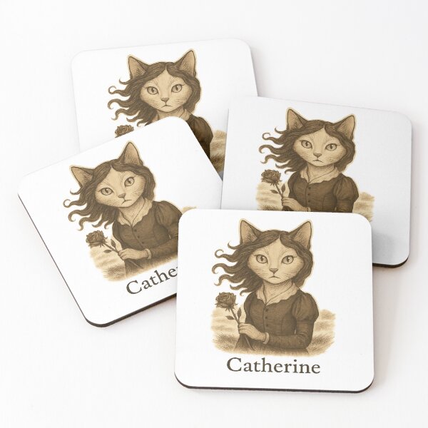 Item preview, Catherine – Wuthering Heights Cat Sticker designed and sold by Lavoretty.