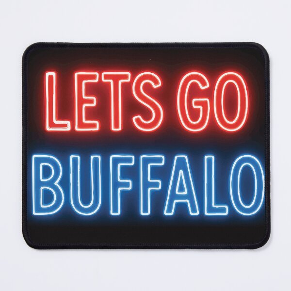 Item preview, Lets Go Buffalo Neon Sign Print designed and sold by Button Craftworks.