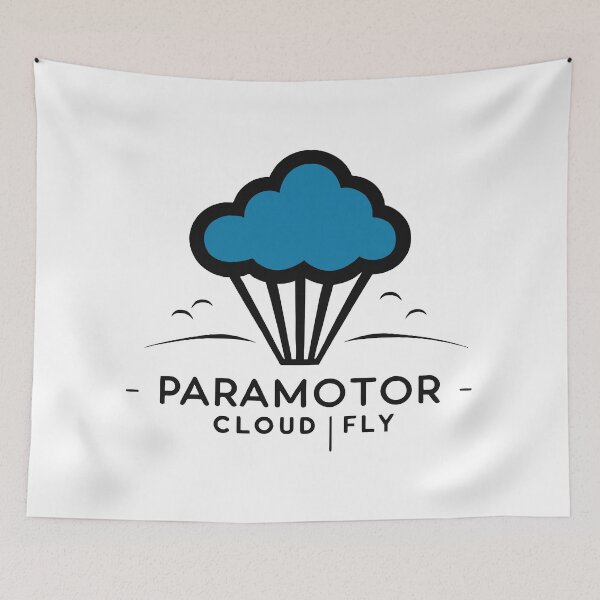 Item preview, Paramotor cloud fly sticker designed and sold by ParaCloudFly.