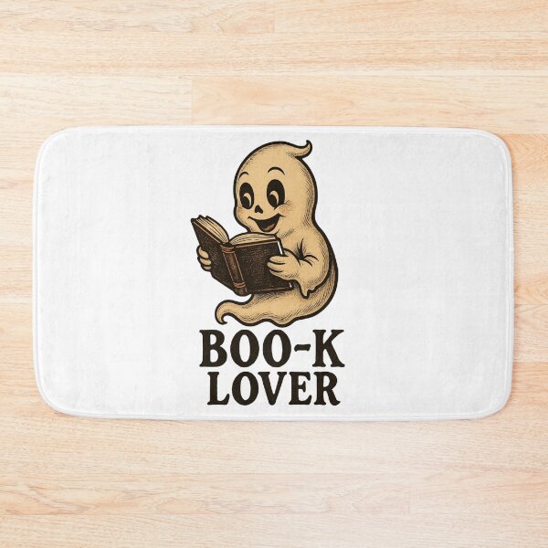 Item preview, Cute Book Lover Ghost Halloween designed and sold by Prints-by-Olaf.