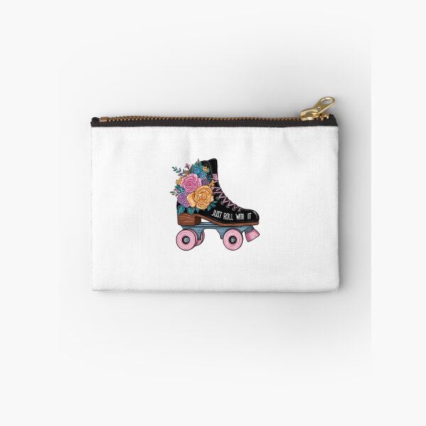 Item preview, Floral Roller Skate – Just Roll With It Retro Skating Design designed and sold by Kreacraft.