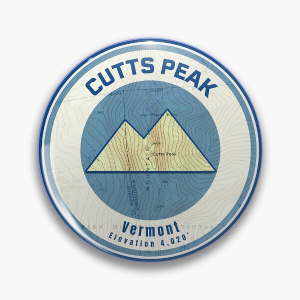 Item preview, Vermont Mountain Map - Cutts Peak designed and sold by Willz Designz.