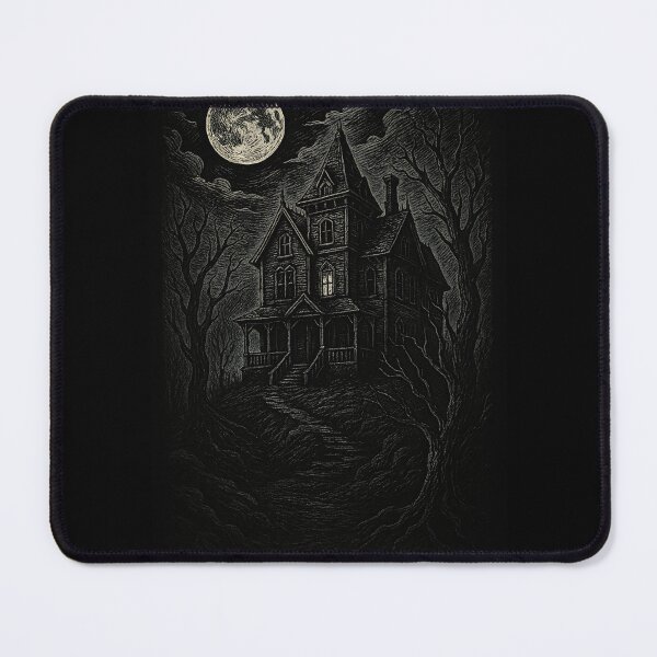 Item preview, Whispers of the Haunted Manor – Gothic Engraving designed and sold by ArcadiaSilence.