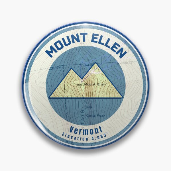 Item preview, Vermont Mountain Map - Mount Ellen designed and sold by Willz Designz.