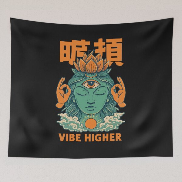 Item preview, Vibe Higher – Spiritual Third Eye Lotus designed and sold by AwesomeBeyondLimits.