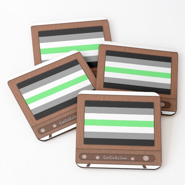 Item preview, TV Glowing in Agender Colors designed and sold by CatCaKeShop.