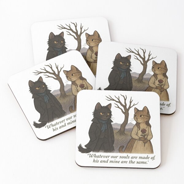 Item preview, Heathcliff & Catherine – Wuthering Heights Cat Couple Sticker designed and sold by Lavoretty.