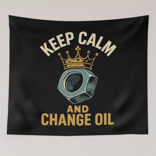 Item preview, Keep Calm And Change Oil Mechanic Garage Funny designed and sold by LuminOrb.