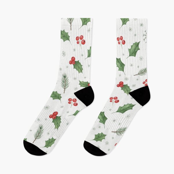 Item preview, Simple Elegant Holiday Botanicals Pattern designed and sold by Iras-Art-Corner.