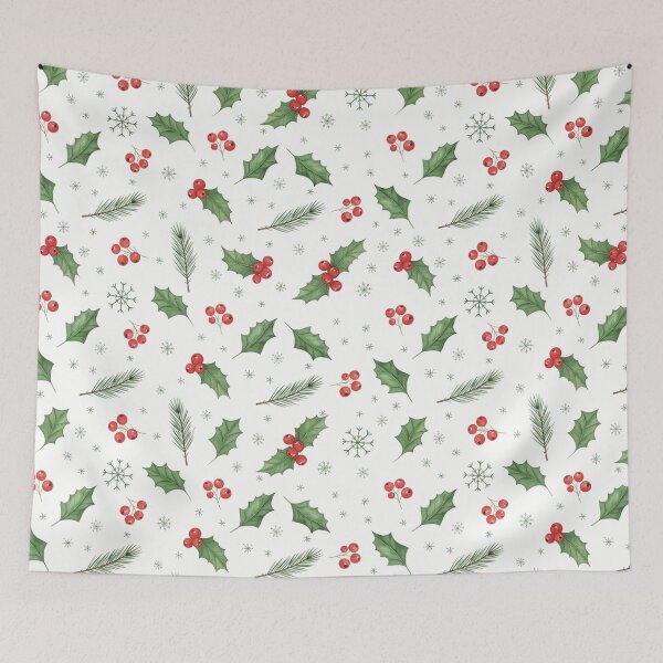 Item preview, Simple Elegant Holiday Botanicals Pattern designed and sold by Iras-Art-Corner.