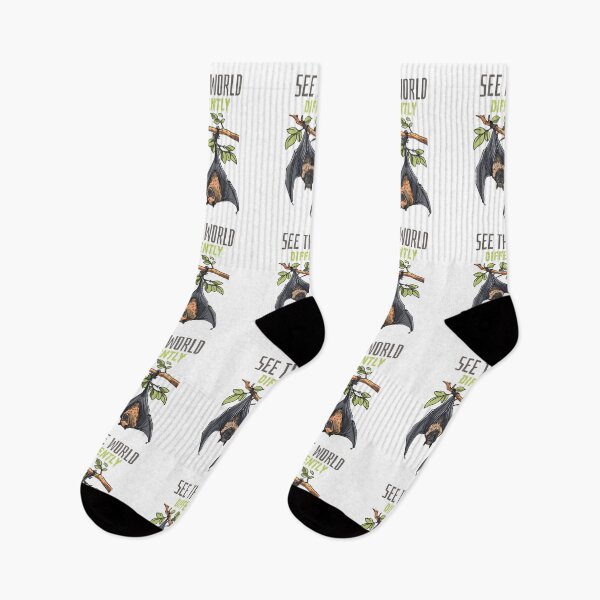 Item preview, See the World Differently – Retro Bat Art designed and sold by NatureStyle555.