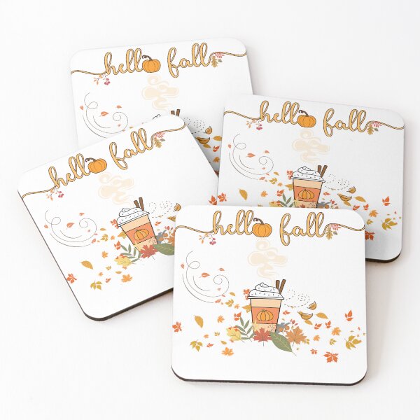 Item preview, Hello Fall Pumpkin Spice Late' designed and sold by WildInkFusion.