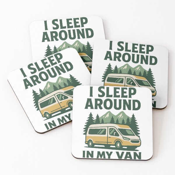 Item preview, I Sleep Around In My Van Funny Camper designed and sold by LuminOrb.