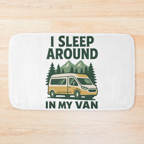 Item preview, I Sleep Around In My Van Funny Camper designed and sold by LuminOrb.