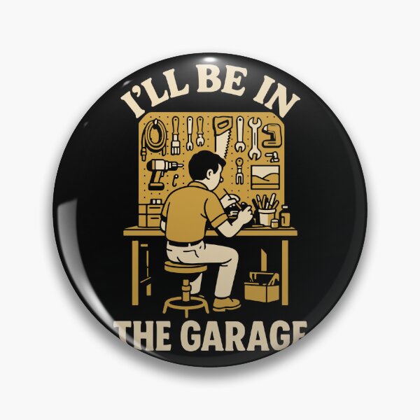 Item preview, I'll Be In The Garage Mechanic Funny Saying designed and sold by LuminOrb.