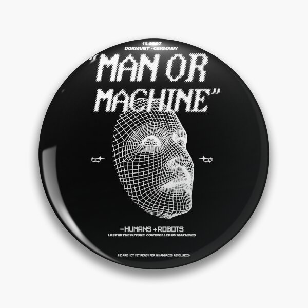 Item preview, Man or Machine Futuristic Design designed and sold by HasHs.