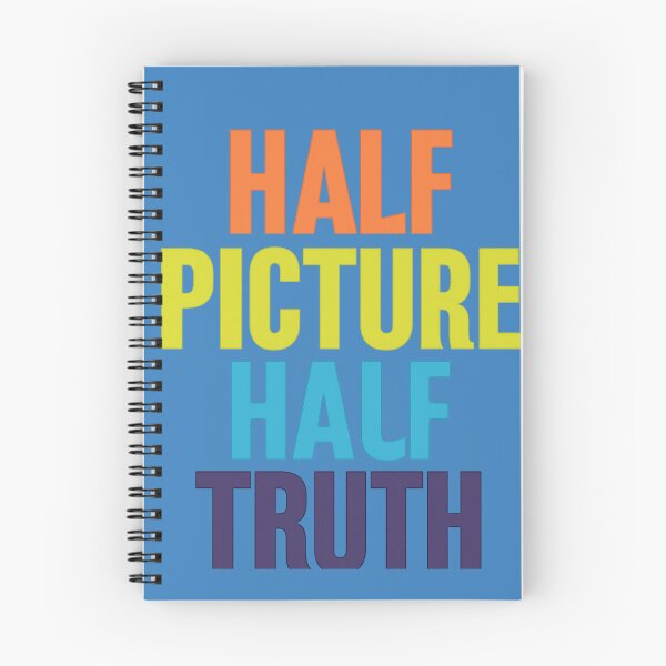 Item preview, Half Picture Half Truth | Bold Motivational Quote Typography. Moitié Image Moitié Vérité | Citation Inspirante Audacieuse designed and sold by Drawingshirts.