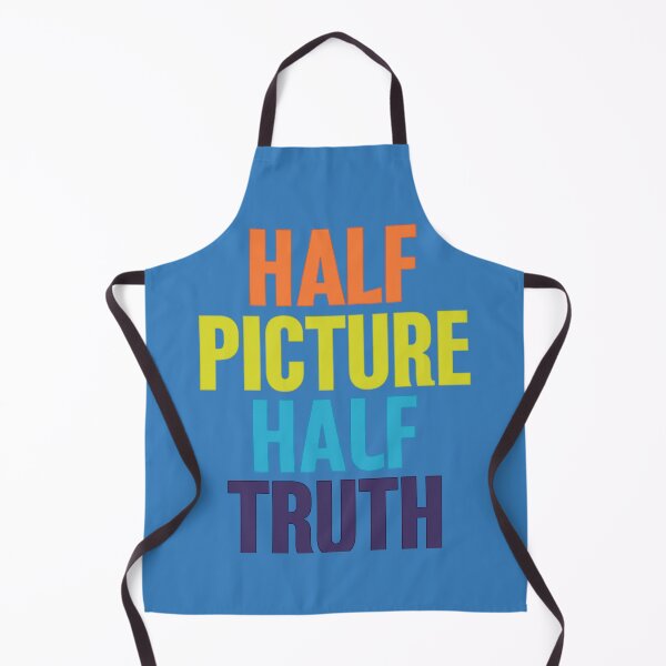 Item preview, Half Picture Half Truth | Bold Motivational Quote Typography. Moitié Image Moitié Vérité | Citation Inspirante Audacieuse designed and sold by Drawingshirts.