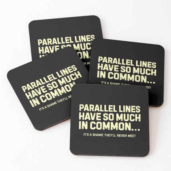 Item preview, Funny Math - Parallel lines have so much in common designed and sold by DemureArtsy.