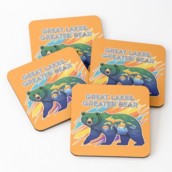 Item preview, Great Lakes, Greater Bear - Michigan, USA, Travel Design, Bear designed and sold by karina360.