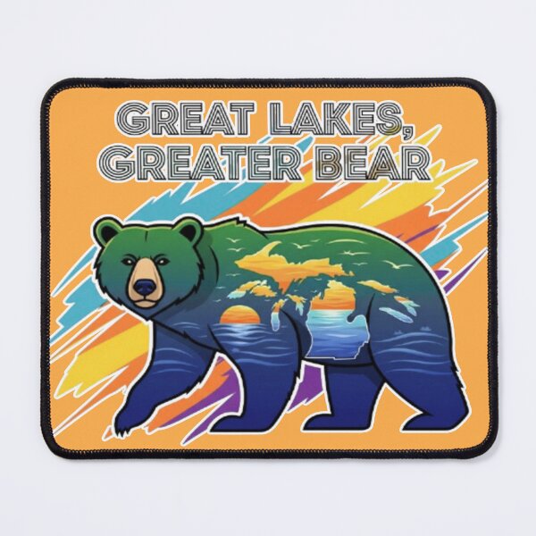 Item preview, Great Lakes, Greater Bear - Michigan, USA, Travel Design, Bear designed and sold by Karina Creative Studio.