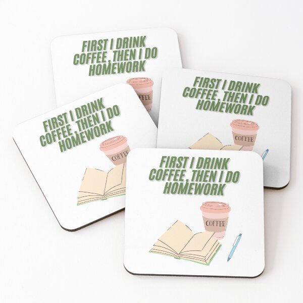 Artikelvorschau, Erst trinke ich Kaffee, dann mache ich Hausaufgaben – lustiges Schul-T-Shirt entworfen und verkauft von LiliDedula.