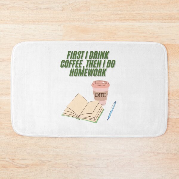 Item preview, First I drink coffee, then I do homework – funny school t-shirt designed and sold by LiliDedula.