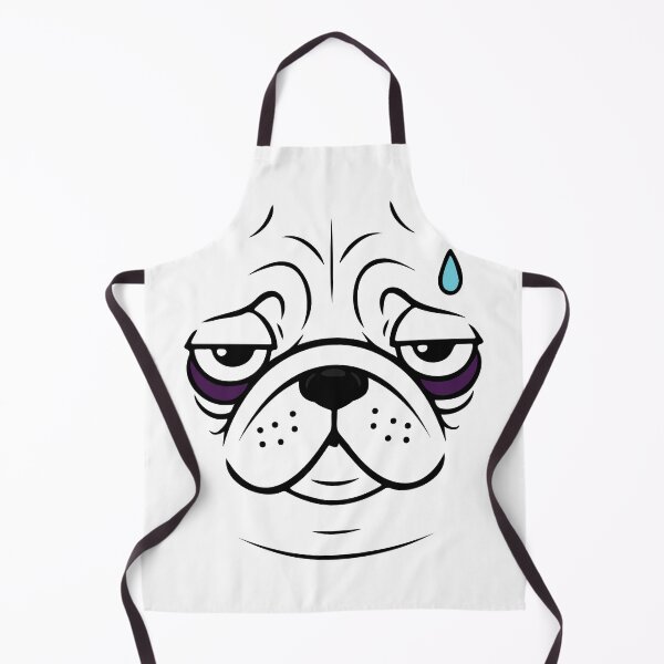Item preview, Minimalist Sad Pug with Tear Icon designed and sold by crypthor.