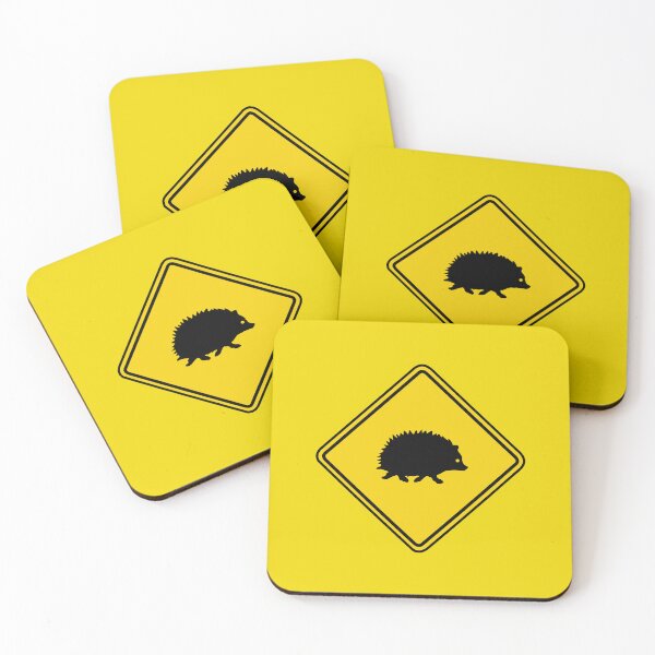Item preview, Hedgehog crossing sign  designed and sold by Deathoftheself.