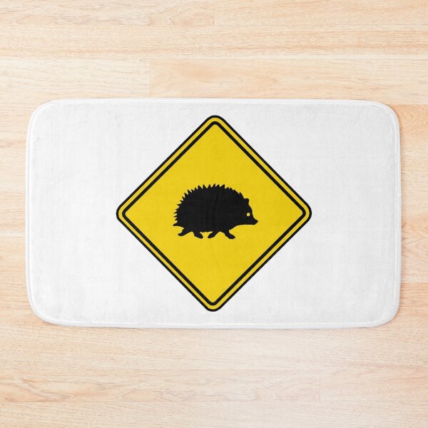 Item preview, Hedgehog crossing sign  designed and sold by Deathoftheself.