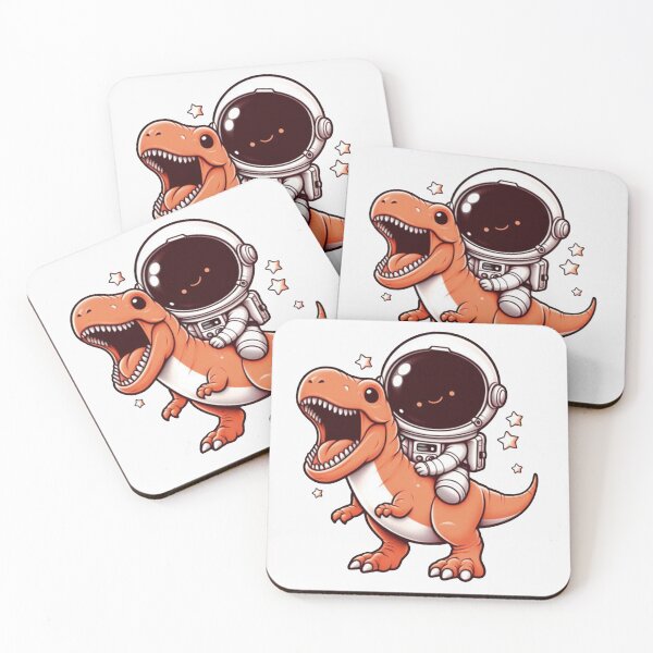 Item preview, Astronaut Riding a Happy Dinosaur designed and sold by New Dragon.