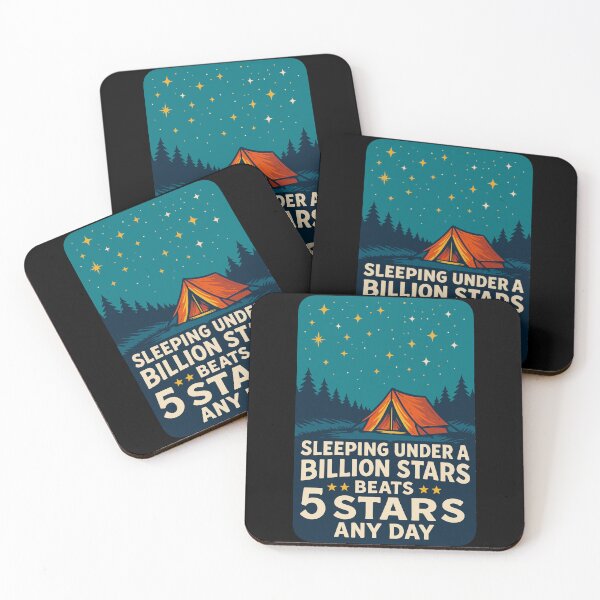 Item preview, Sleeping Under Billion Stars Camping Camper Fun designed and sold by LuminOrb.