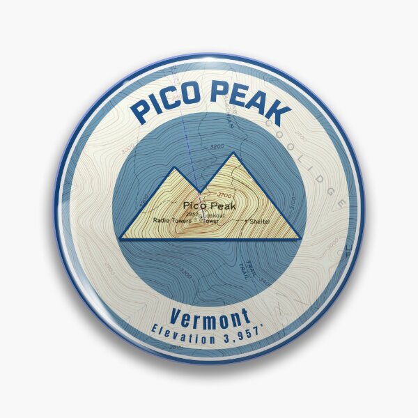 Item preview, Vermont Mountain Map - Pico Peak designed and sold by Willz Designz.