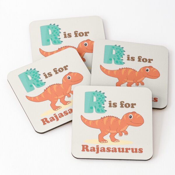 Item preview, R is for Rajasaurus | Dinosaur Alphabet Poster for Kids designed and sold by FilizDesigner.