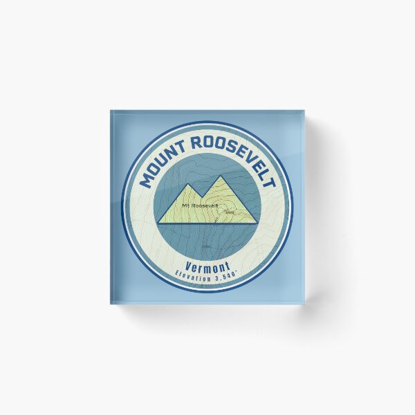 Item preview, Vermont Mountain Map - Mount Roosevelt designed and sold by Willz Designz.